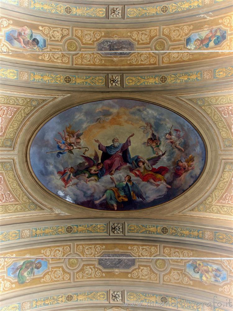 Busto Arsizio (Varese) - Parte centrale della volta della navata della Chiesa di Sant'Antonio Abate